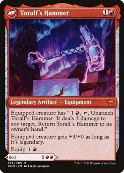 Toralf, God of Fury Toralf's Hammer - Kaldheim *NM* Near Mint MTG #154 - Image 2
