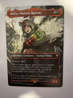 Yuffie, Materia Hunter (Borderless) (Chocobo Track Foil) Commander: Final... - Image 1