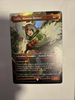Yuffie, Materia Hunter (Borderless) (Chocobo Track Foil) Commander: Final... - Image 2