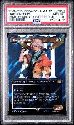 3135 Hope Estheim 2025 MTG Final Fantasy #0541 Surge Foil PSA 10 - Image 1