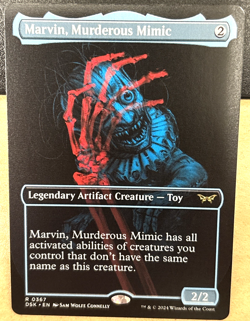 MTG Duskmourn House of Horror 0367 Marvin Murderous Mimic Legendary Showcase - Image 1