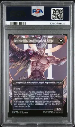 2025 #0382 SEPHIROTH, FABLED SOLDIER/SEPHIROTH, ONE-WINGED ANGEL PSA 10 - Image 2