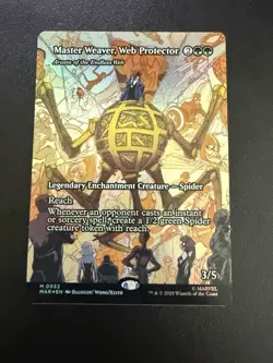 Master Weaver, Web Protector - Borderless FOIL - Marvel Eternal Legal - MTG - NM - Image 1