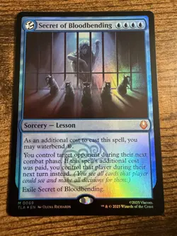 MTG Magic The Gathering Avatar Secret of Bloodbending FOIL! - Image 1