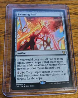 MTG Twinning Staff Commander 2020 LP X1 Magic The Gathering Rare - Image 1