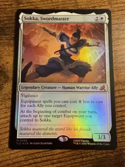 MTG Magic The Gathering Avatar Sokka Swordmaster Eternal Mythic FOIL! - Image 1
