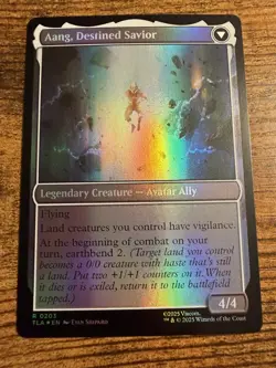 MTG Magic The Gathering Avatar Aang at the Crossroads Aang Destined Savior FOIL! - Image 2