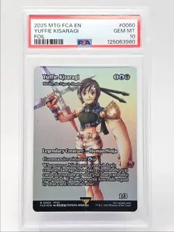 YUFFIE KISARAGI 2025 MTG FINAL FANTASY: THROUGH THE AGES FOIL PSA 10 Q6095 - Image 1