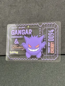 Gengar Pronto Cafe Card Promo 2025 Pokemon Japanese EX+ - Image 1