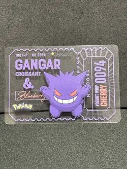 Gengar Pronto Cafe Card Promo 2025 Pokemon Japanese EX+ - Image 2