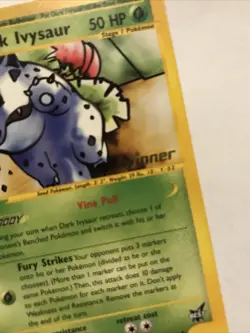 Dark Ivysaur Best Promo 6 Winner Stamp - Near Mint - Pokemon Trading Card Game - Image 3