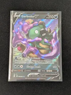 Garbodor V 100/203 Evolving Skies Full Art Ultra Rare Pokemon Card NM-MT - Image 1