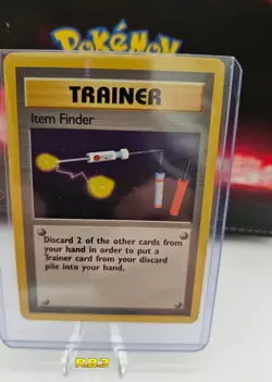 Item Finder 74/102 Base Set Rare Unlimited Pokemon TCG WOTC 1999 LP - Image 1