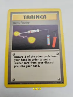 Item Finder 74/102 Base Set Rare Unlimited Pokemon TCG WOTC 1999 LP - Image 2