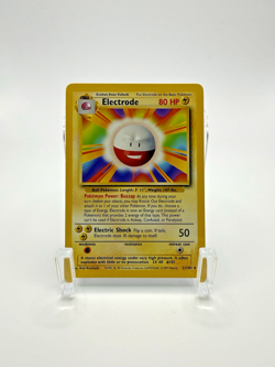 Pokemon TCG Electrode 21/102 Rare Base Set Unlimited LP+ WOTC - Image 1