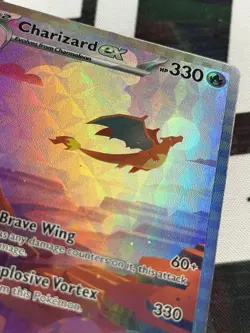 Pokemon Charizard EX 151 Ultra Rare Scarlet Violet Series 199/165 (PRXY Fan Art) - Image 2