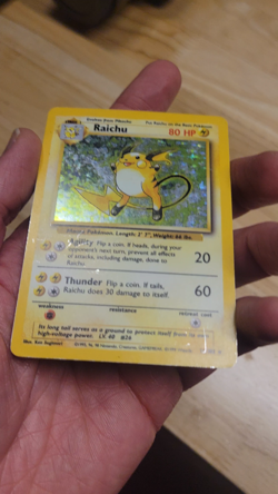 1999 Pokemon Unlimited Raichu 14/102 Holo HP - Image 2