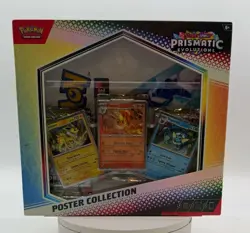 Pokemon TCG Scarlet & Violet Prismatic Evolutions Poster Collection Box SEALED - Image 1