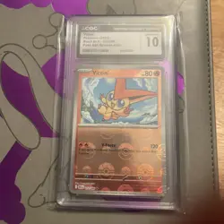 2025 Pokemon Black Bolt Victini Poke Ball Reverse Holo #012/086 CGC 10 - Image 1