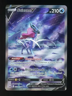 Suicune V GG38/GG70 Crown Zenith: Galarian Gallery Holo Pokemon TCG PTCG - Image 1