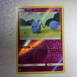 NM-Mint Azurill - 146/236 - Common - Reverse Holo Pokemon Cosmic Eclipse - Image 1
