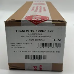 Pokemon TCG Mega Evolution Base Set ME01 Enhanced Booster Box Case SEALED NEW - Image 1