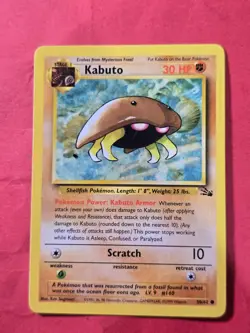 1999 Pokemon Fossil Unlimited #50 Kabuto, C, NF/H, cd1 - Image 1