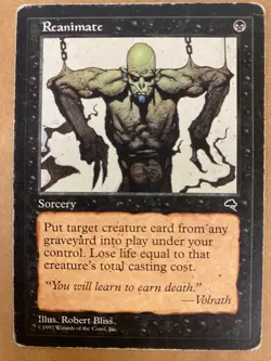 MTG 1x Reanimate Tempest Legacy Magic the Gathering Card x1 HP - Image 1