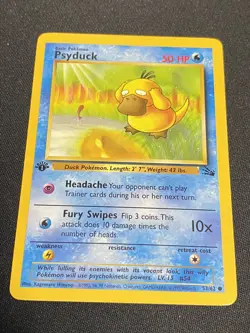 PSYDUCK - 53/62 - 1st Edition Fossil - Common - Pokemon Card - NM - Image 1