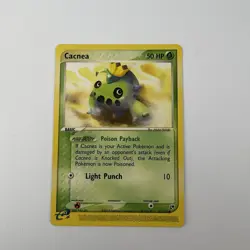 POKEMON CACNEA 57/100 EX SANDSTORM COMMON E READER CARD - Image 1