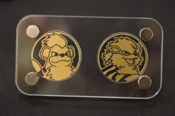 Pokemon card game Growlithe&Arcanine with Acrylic display stand 2025 Chinese - Image 1