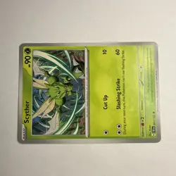 Pokemon TCG Scyther 001/162 2024 Temporal Forces Reverse Holo Common Card - NM - Image 4