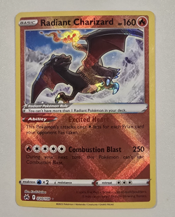 Pokemon Card Radiant Charizard 020/159 Sword & Shield: Crown Zenith Radiant Holo - Image 1