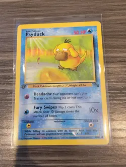 Psyduck 53/62 1st Edition - Fossil Set 1999 WOTC Pokemon Card - LP/NM - Image 1