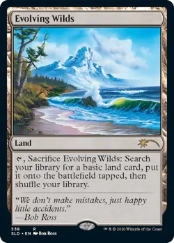Evolving Wilds (Secret Lair) FOIL Promo NM Land Rare MAGIC MTG CARD ABUGames - Image 1