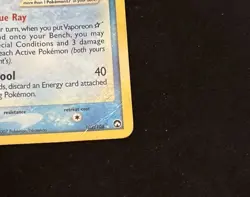 Vaporeon Gold Star Holo Pokemon Card 102/108 2007 EX Power Keepers MP Ultra Rare - Image 4