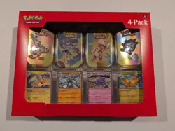Pokemon TCG: Scarlet & Violet 151 4 Pack Mini Tins + 4 Promo Cards Box Sams Club - Image 2