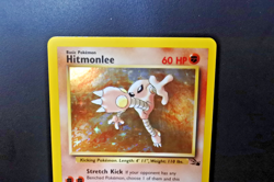 1999 Hitmonlee Rare Holo Fossil Set 7/62 Pokemon Trading Card TCG - Image 2