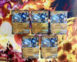 Lucario ex Exclusive Holo Promo Stamped Prismatic Evolutions Pokemon card 051 x5 - Image 1