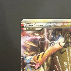 Entei & Raikou [Legend] #91 Pokemon Unleashed 2010 Bottom Card Lightly Played - Image 5