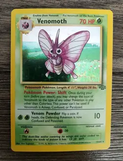 Jungle Venomoth 13/64 Holo Rare Pokemon Card - Image 1