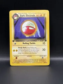 Dark Electrode 34/82 Team Rocket Regular 1st Edition - Pokemon Card - Image 1
