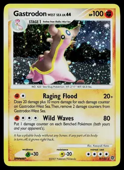 Pokemon Card - Gastrodon West Sea Secret Wonders 9/132 Holo Rare - Image 1