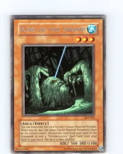 Yu-Gi-Oh TCG King Of The Swamp AST-082 Unlimited Regular Rare Card MP-LP - Image 1