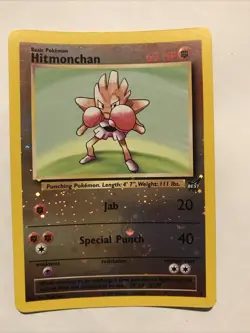 Hitmonchan #2 Best of Game Reverse Holo 2002 Promo Card - Image 1