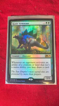 MTG Runic Armasaur - Prerelease Cards (PRE) - Image 1