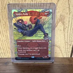 MTG Spider-Punk (0210) (Borderless) Spider-Man Foil - Image 1