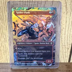 MTG Spider-Punk (0207) (Borderless) Spider-Man Foil - Image 1