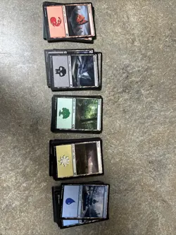 100 MAGIC THE GATHERING MTG BULK LOT BASIC LANDS 20 OF EACH LAND - Image 1
