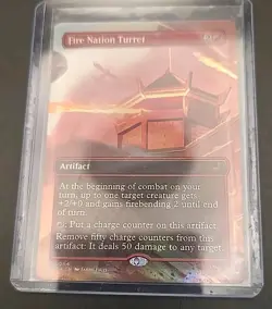 Fire Nation Turret (Borderless) Avatar: The Last Airbender MTG Foil Near Mint - Image 3